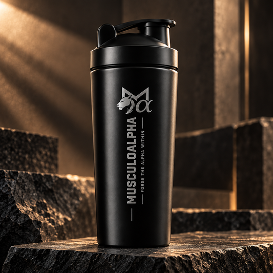 Alpha Premium Protein Shaker (black )