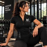 Alpha Women’s Compression Quarter-Zip T-Shirt