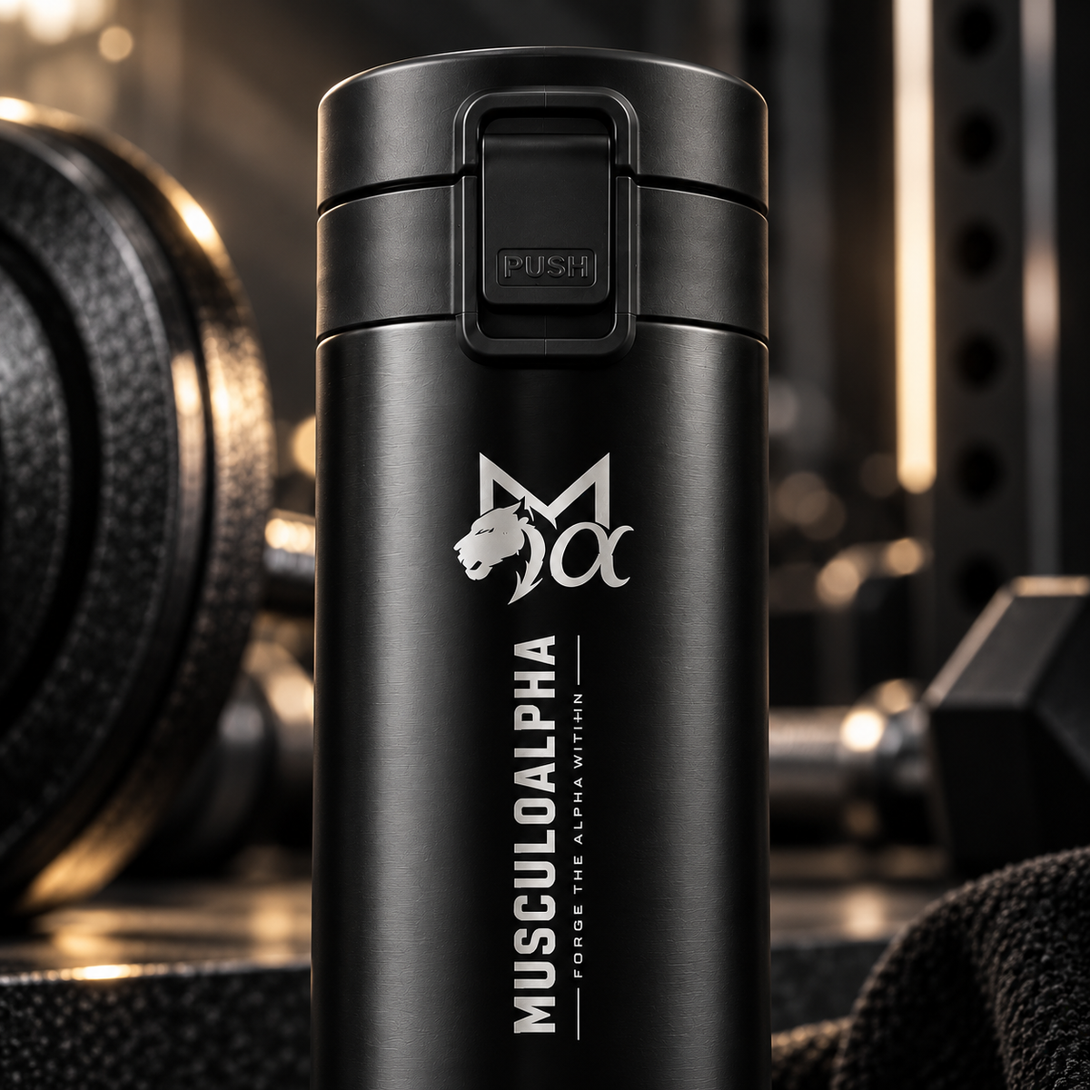 Alpha Brew Coffee Tumbler ( Black )