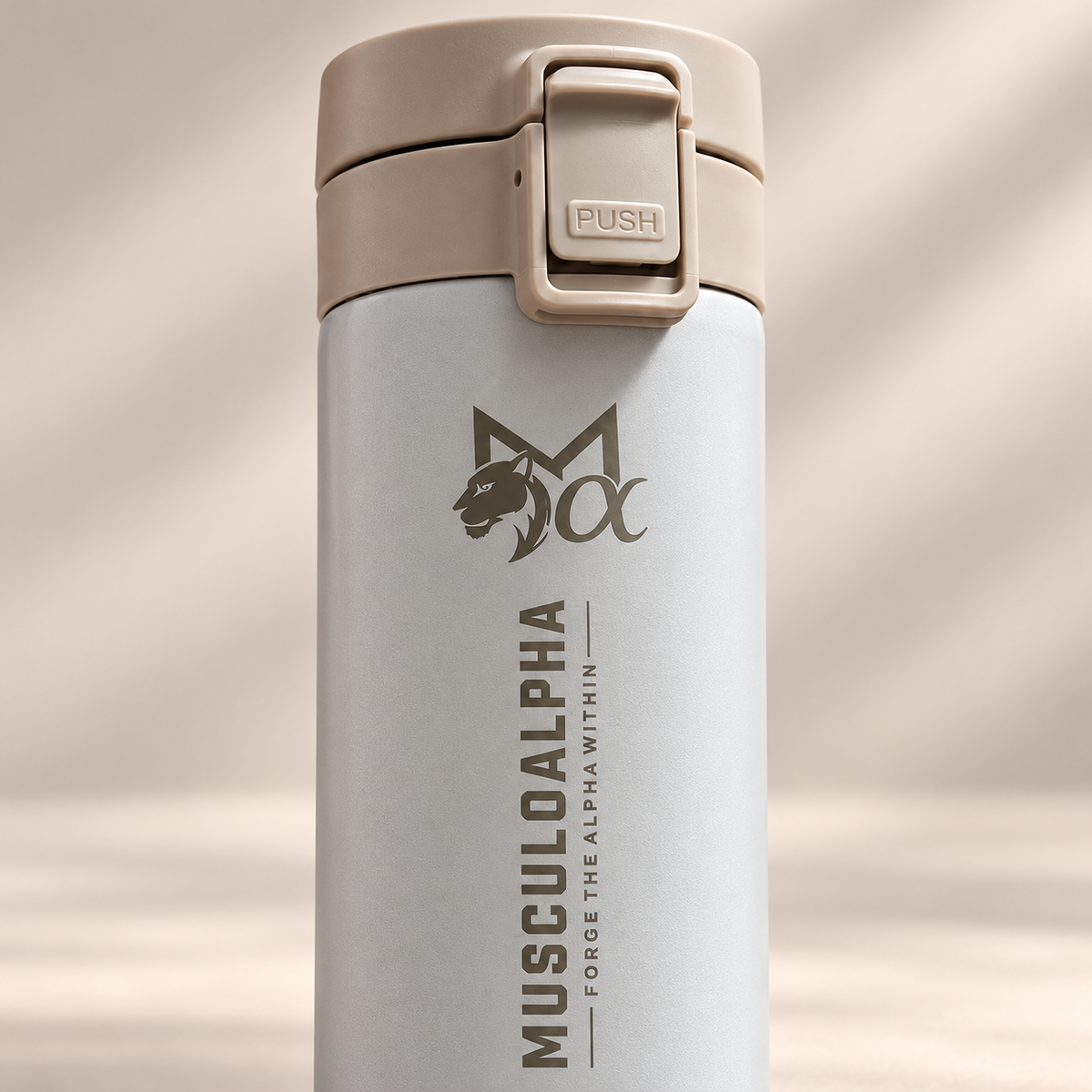 Alpha Brew Coffee Tumbler ( White )