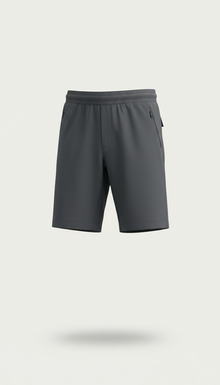 Unisex Structured Active Shorts